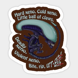 Hard Xeno, Cold Xeno Sticker